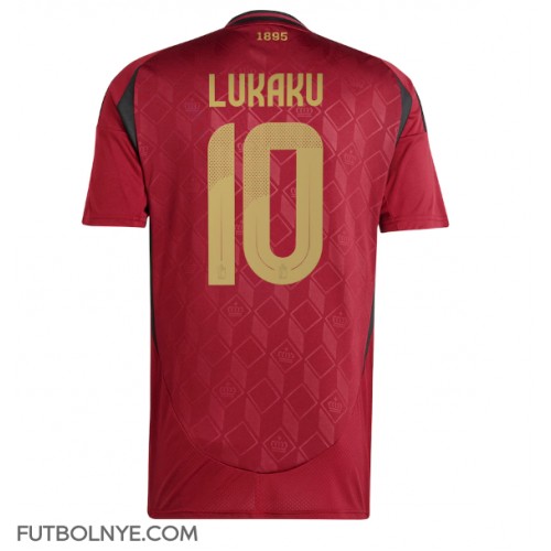 Camiseta Bélgica Romelu Lukaku #10 Primera Equipación Eurocopa 2024 manga corta